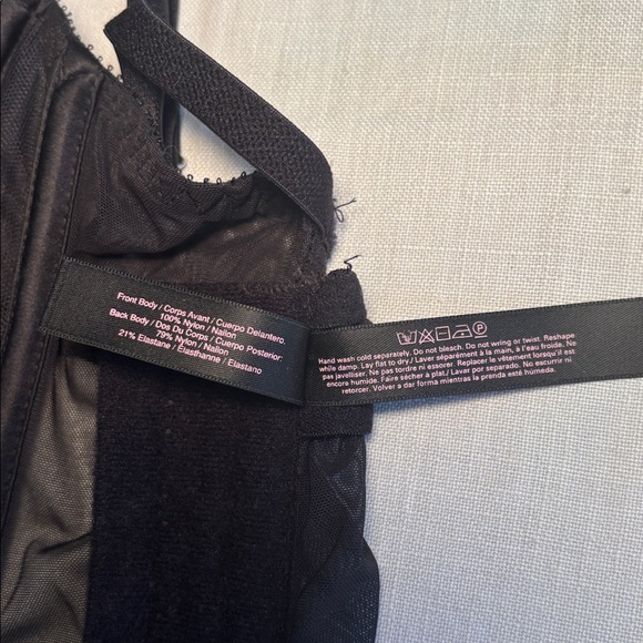 Victoria's Secret Black Rhinestone Embellished Corset Sz 34C - Picture 12 of 12